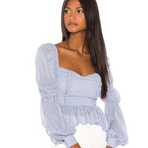 Song of Style Clara Top Sky Blue